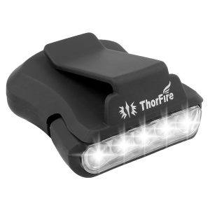 5 LED ball cap visor light