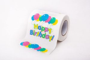 Happy Birthday toilet paper