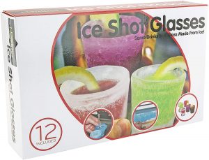 Ice shooter glass tray