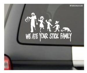 We Ate your Stick Family Decal